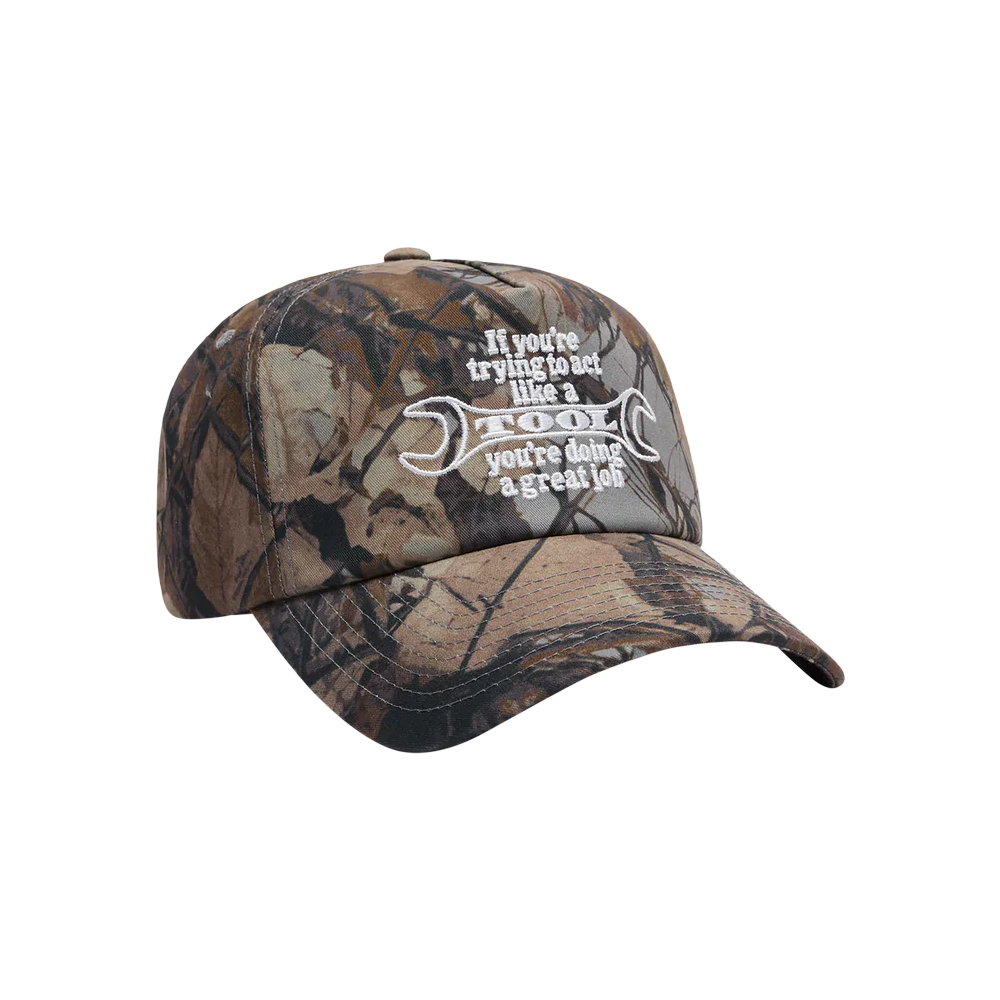 Obey Tool 5 panel Snapback - Fence camo multi