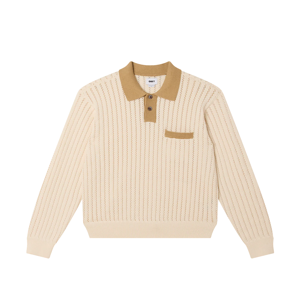 Obey Jasper Polo - Unbleached Multi