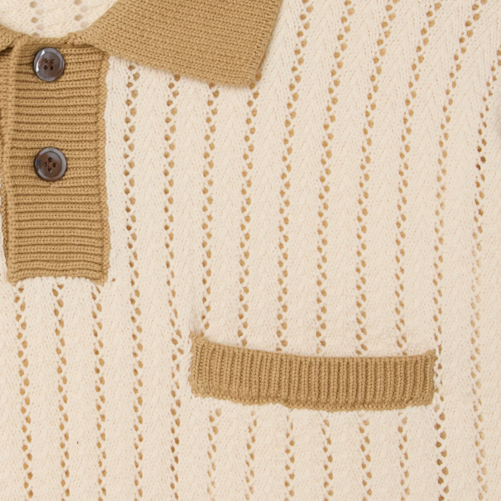 Obey Jasper Polo - Unbleached Multi