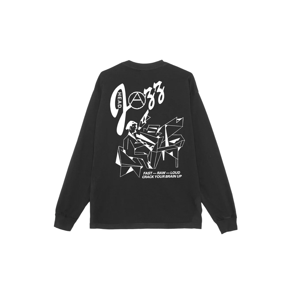 Obey Head jazz 2 LS T-shirt - pig. true vintage black