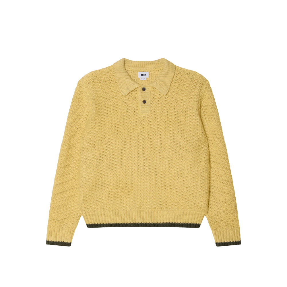 Obey Loreto polo Sweater - Straw multi