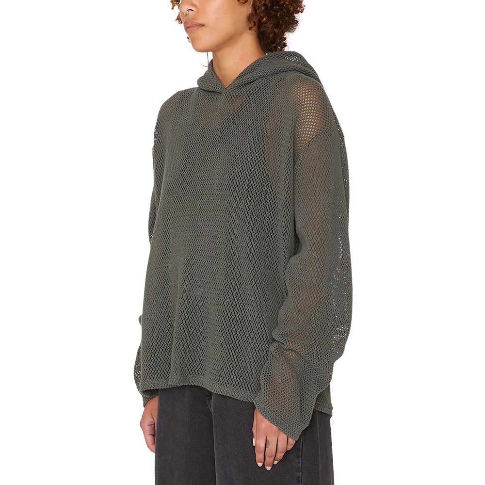Obey Billy mesh Ls Hood - Ink