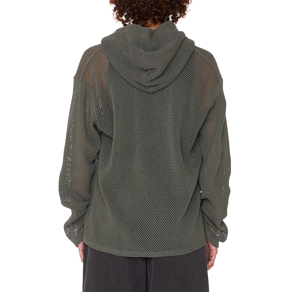 Obey Billy mesh Ls Hood - Ink