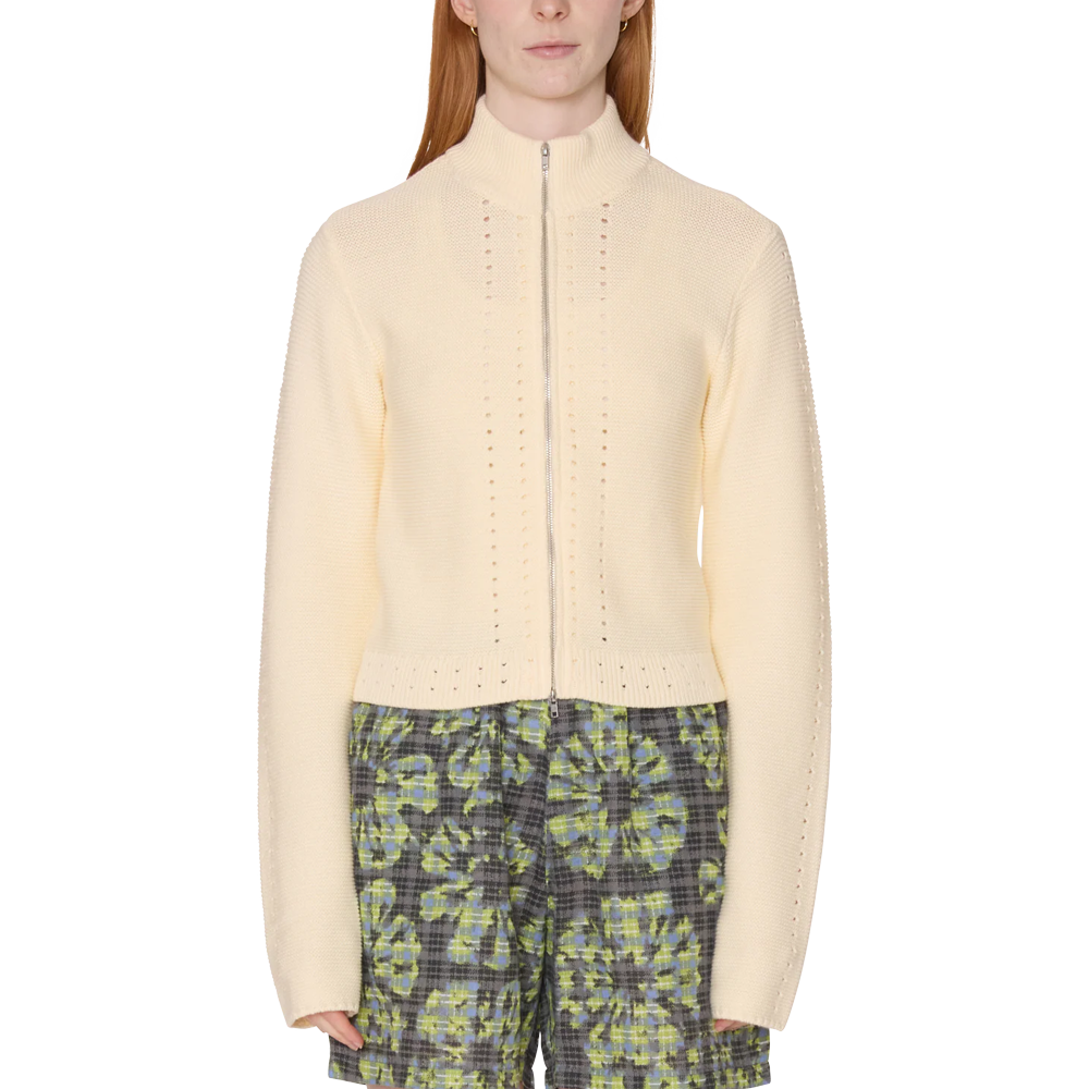 Obey Meredith moch zip sweater - Bone