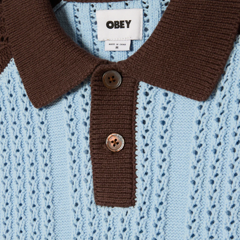 Obey Abel polo sweater - Skyway Multi
