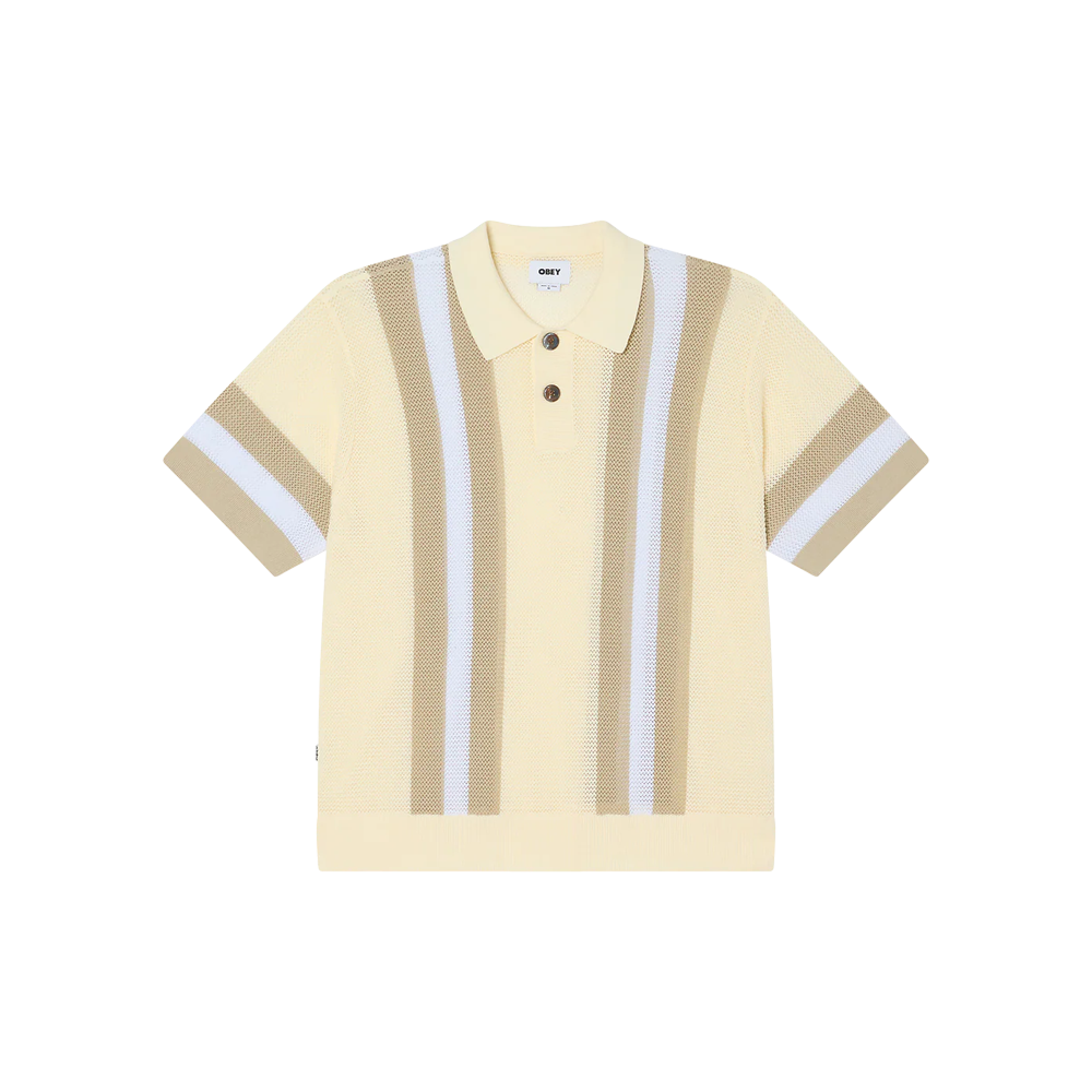 Obey Seth Polo sweater - Unbleached multi