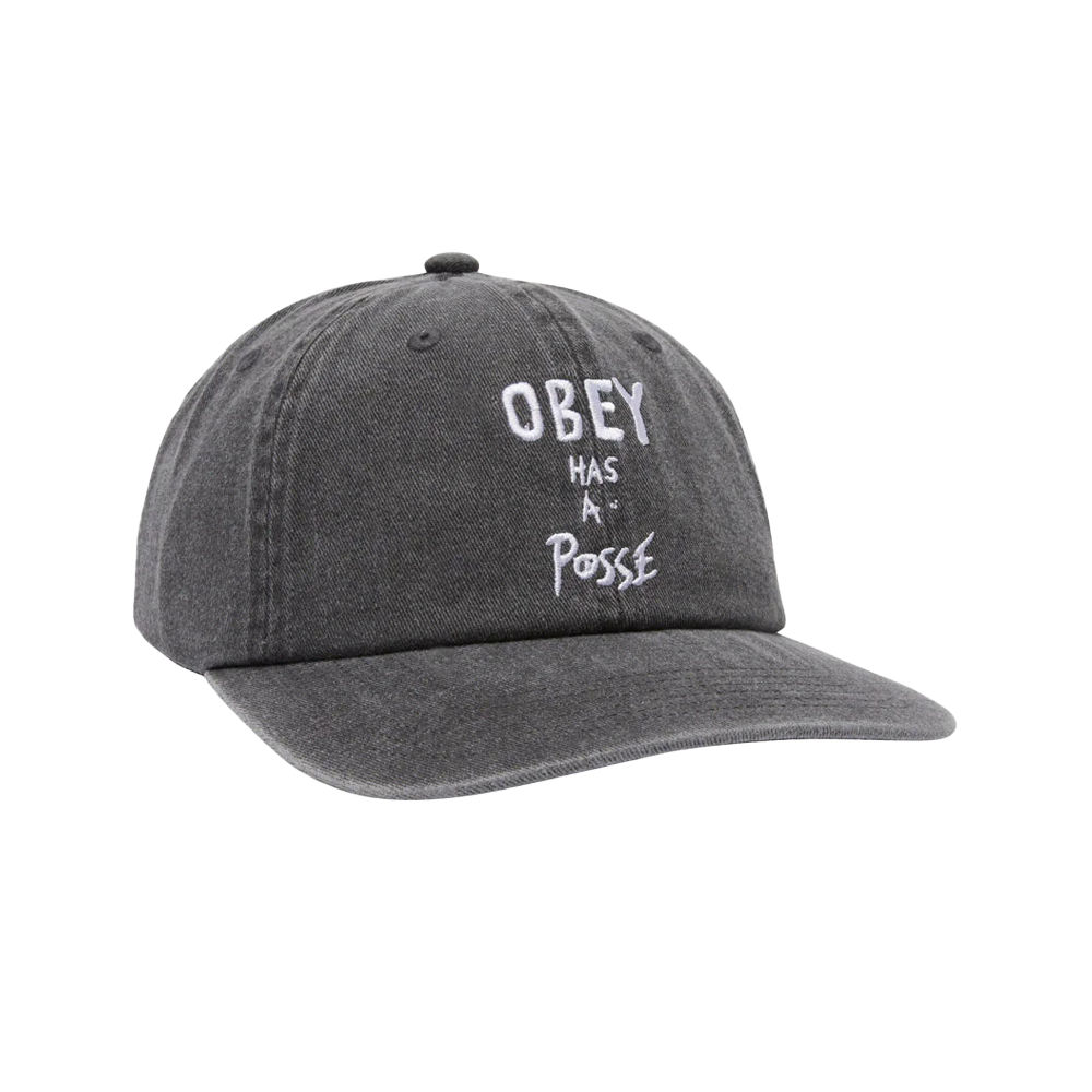 Obey Pigment Posse 6 panel Snapback - Black