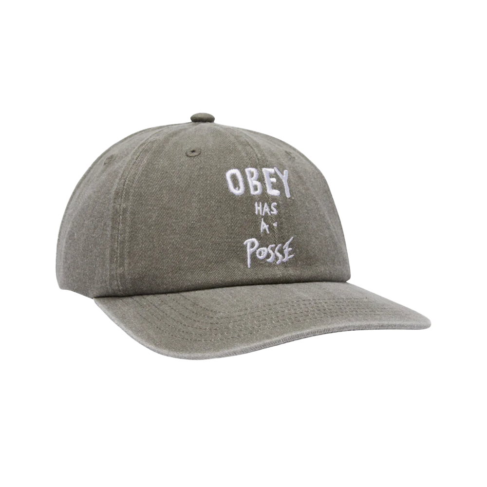Obey Pigment Posse 6 panel Snapback - Olive