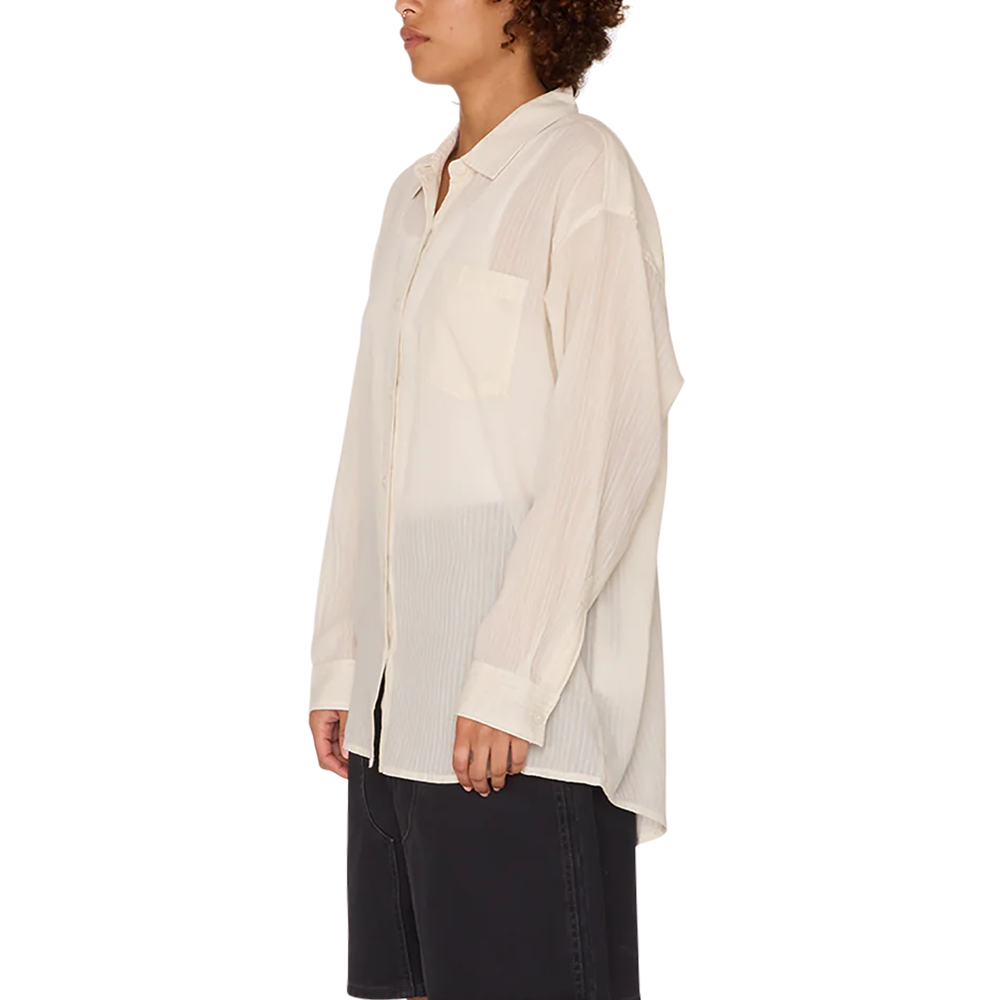 Obey Blythe Sheer Stripe shirt - Azurine Multi
