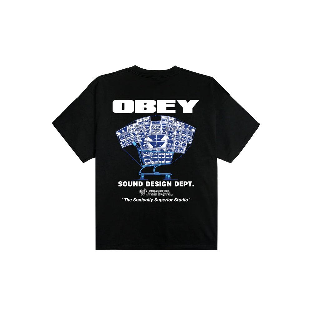 Obey Sound design dept. tee - Black
