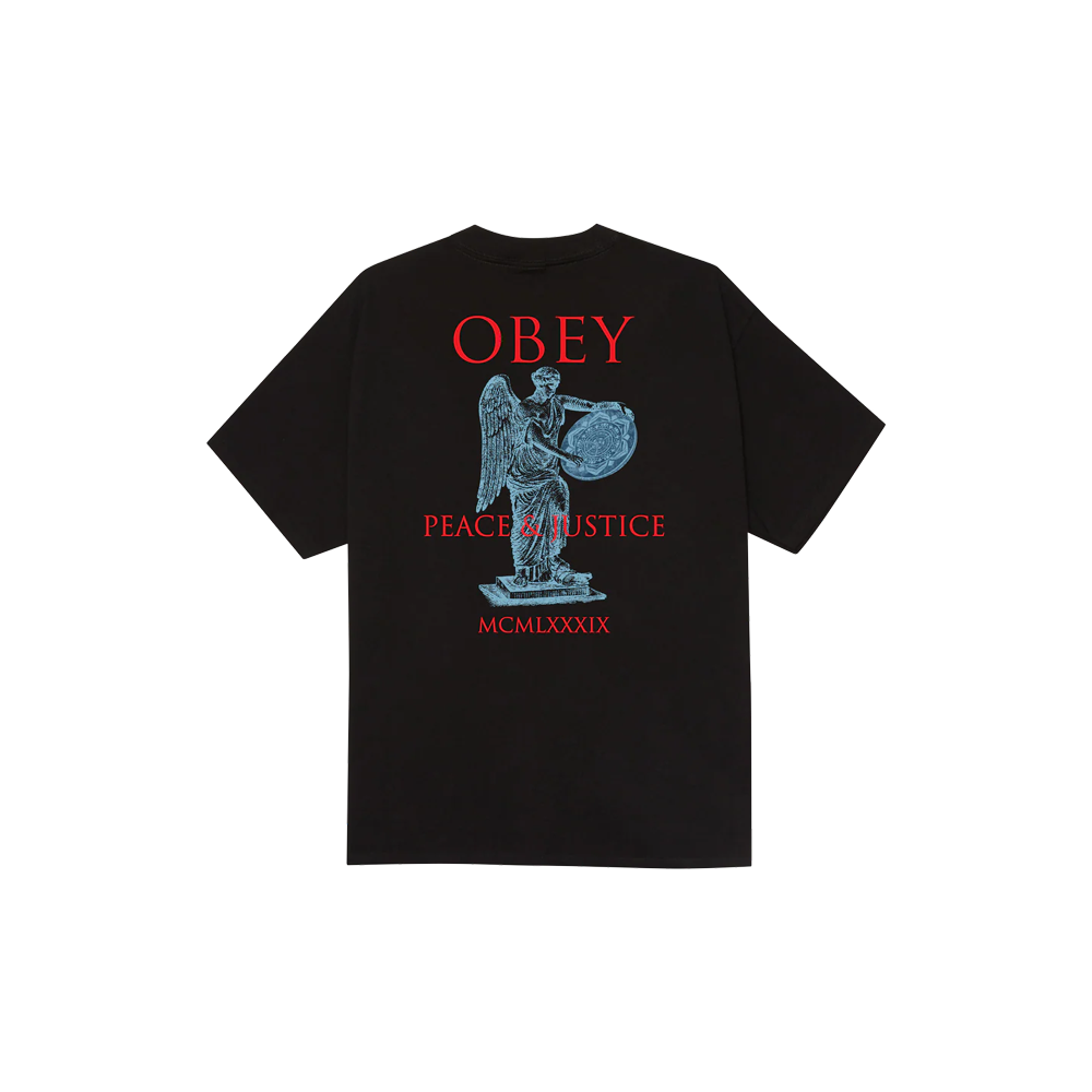 Obey Peace & Justice Statue T-shirt - Black