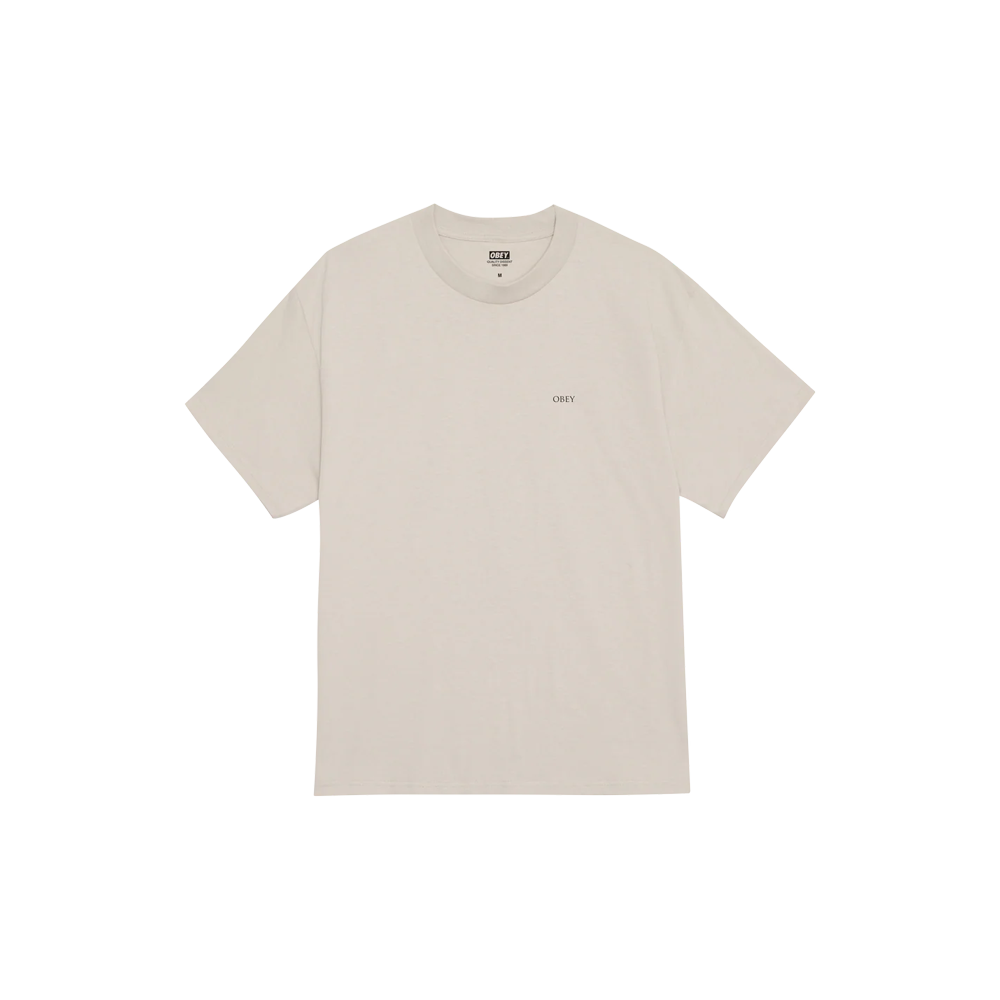 Obey Peace & Justice Statue T-shirt - Silver Grey