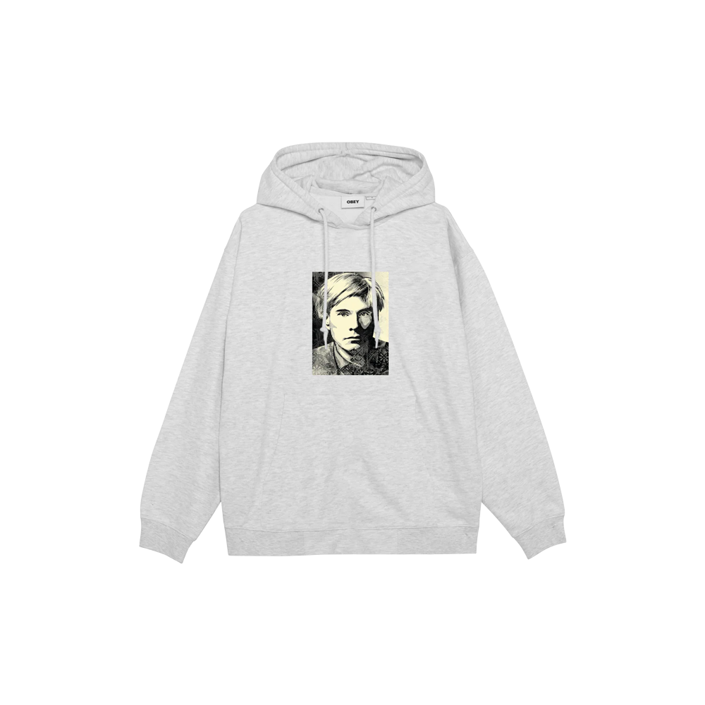 Obey Warhol Pullover Hood - Heather Grey