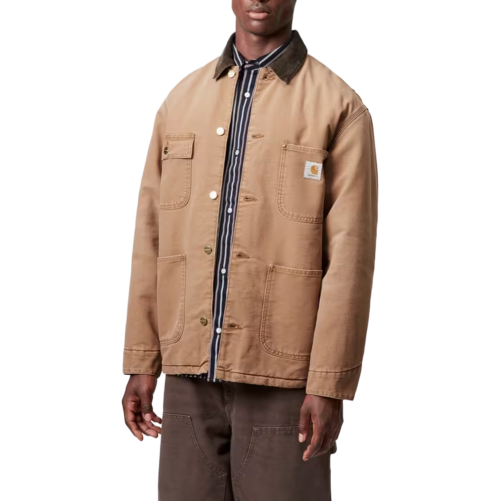 Carhartt WIP OG Chore Coat - Hamilton Brown Stone canvas