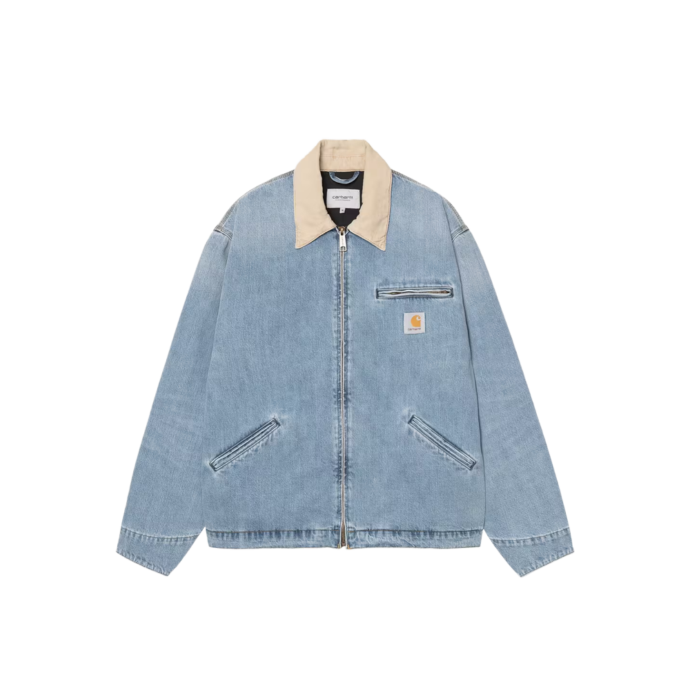 Carhartt WIP OG Detroit Jacket - Blue / Dusty H Brown (Burst washed)