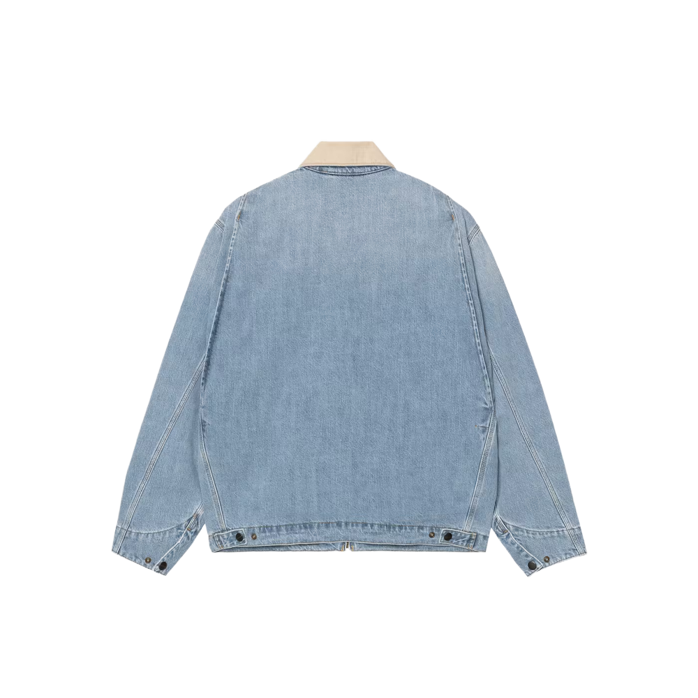 Carhartt WIP OG Detroit Jacket - Blue / Dusty H Brown (Burst washed)