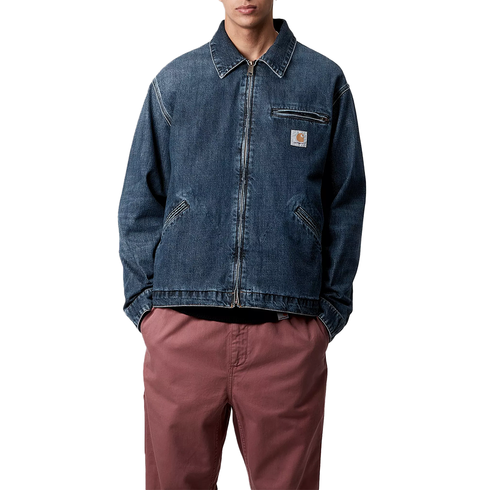 Carhartt WIP OG Detroit Jacket - Blue dark used wash
