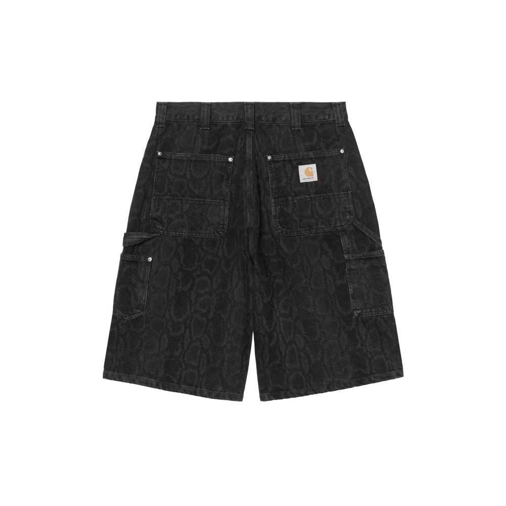 Carhartt WIP OG Double Knee Short - Snake Camo, Black