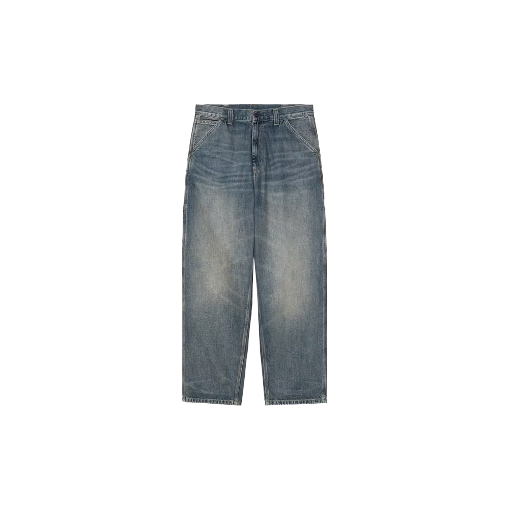 Carhartt WIP OG Single Knee Pant - Blue worn used wash