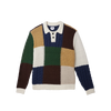 Obey Oliver Patchwork Sweater - Unbleached Multi