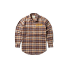 Aries Plaid Flannel Shirt - Brick