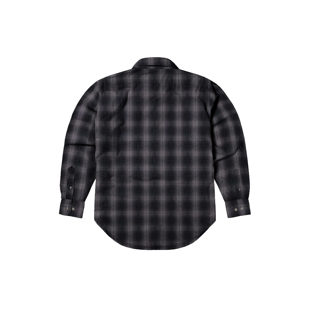 Aries Plaid Flannel Shirt - Black