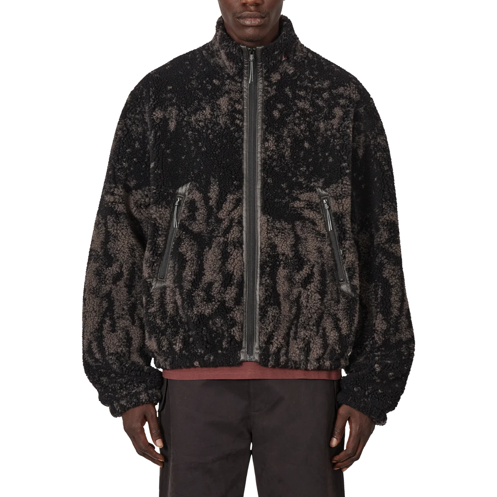 Roa Ewe Furry Jacket - Fuzzy dark brown