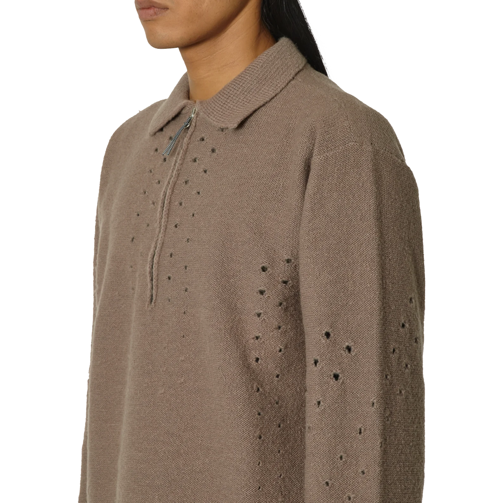 Roa Mohair Polo - Taupe