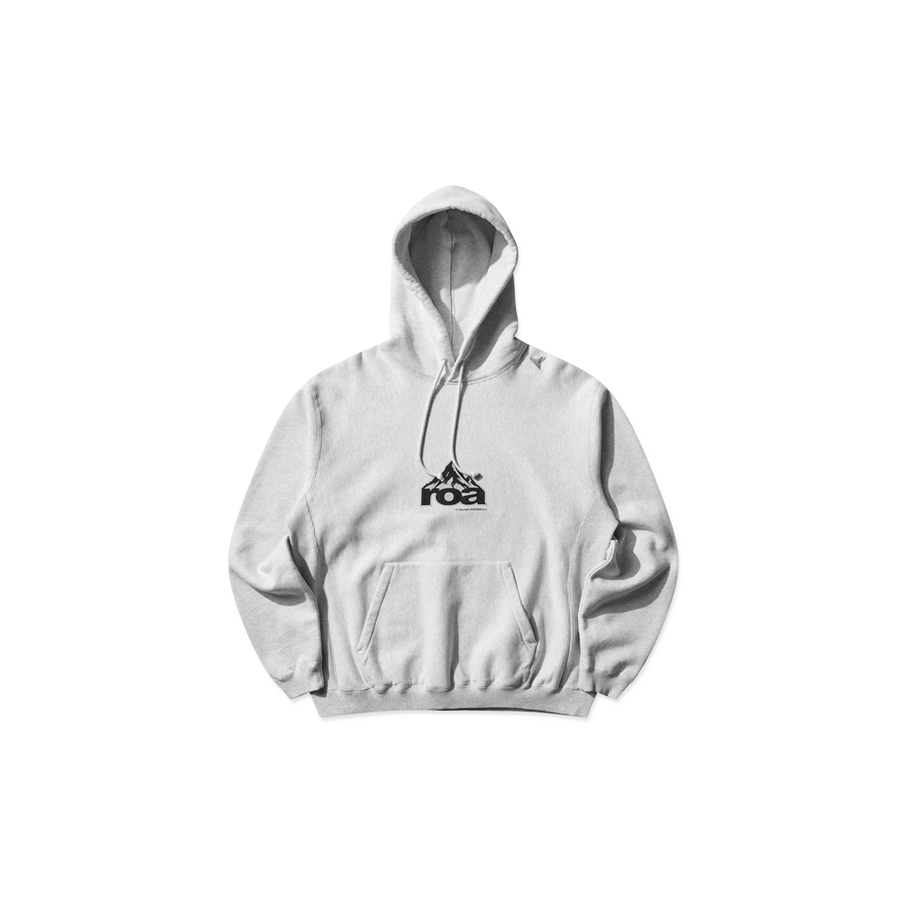 Roa Mountain Logo Hoodie - Light Grey