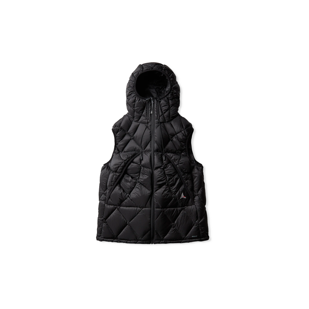 Nuna 800 Fill Power Hooded Down Vest - Black