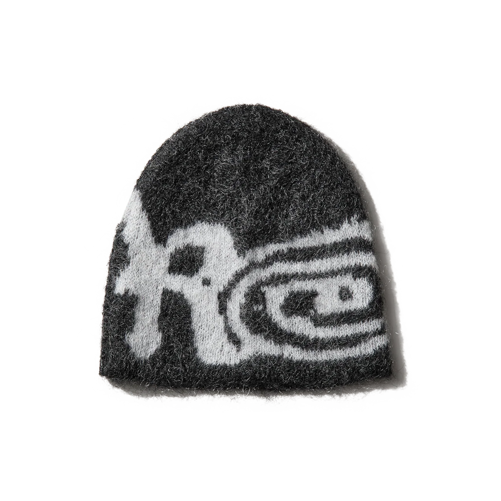 Roa Vortex Mohair Beanie - Black