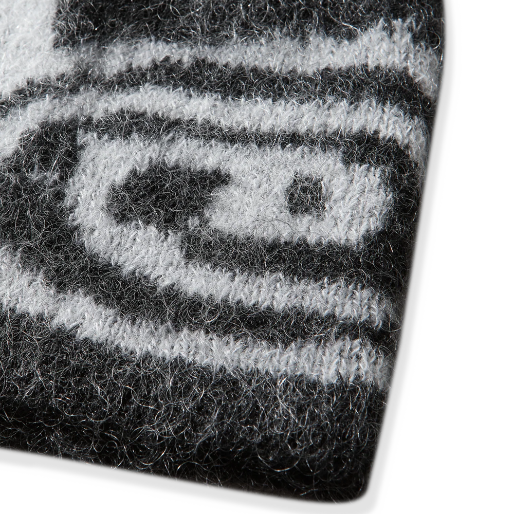 Roa Vortex Mohair Beanie - Black