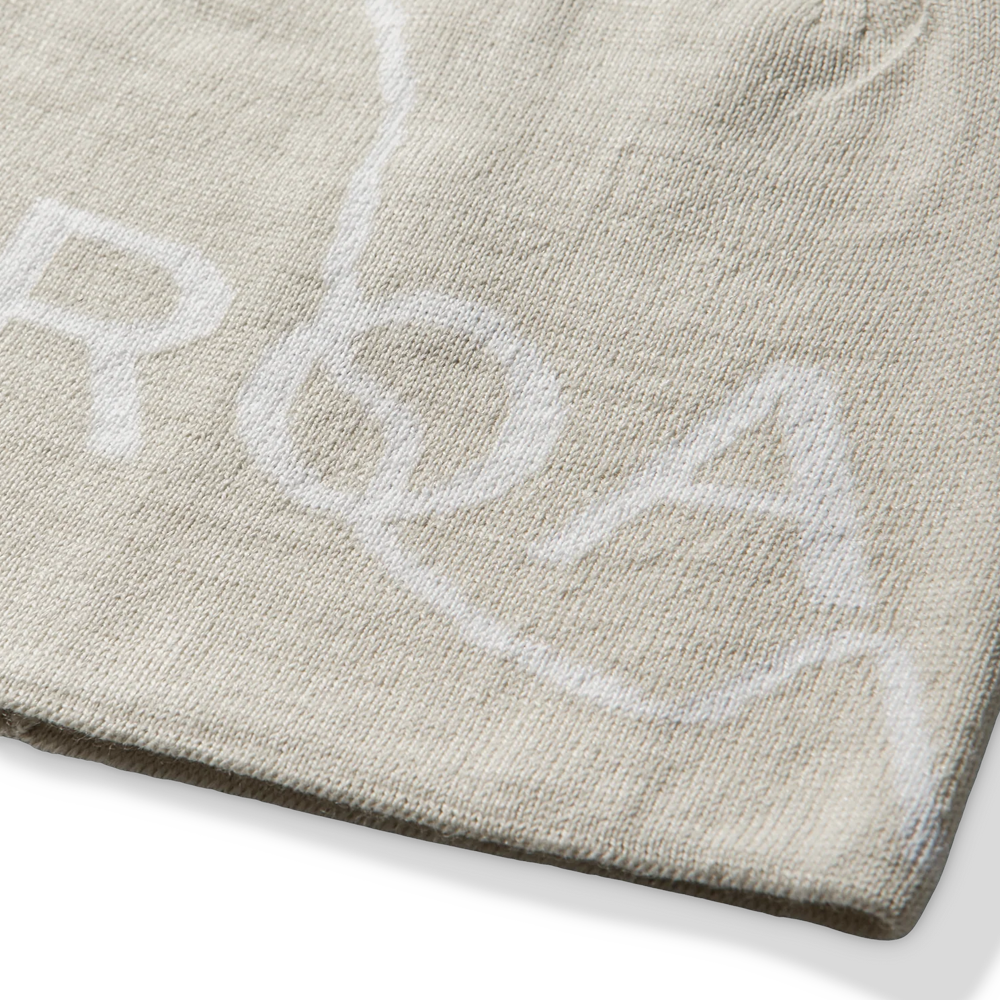 Roa Logo Wool Beanie - Off White