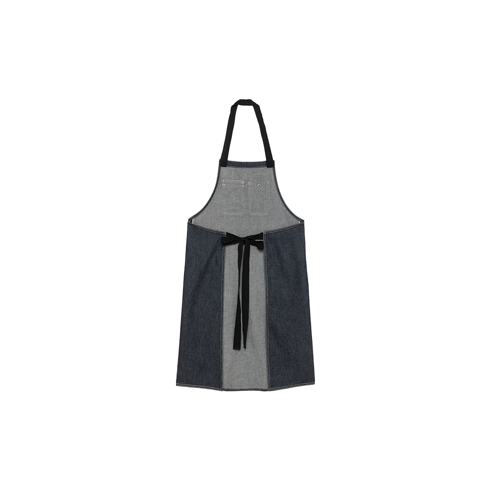 Roy Roger's Workwear x Engineered garment denim Apron - Indigo Rinse wash