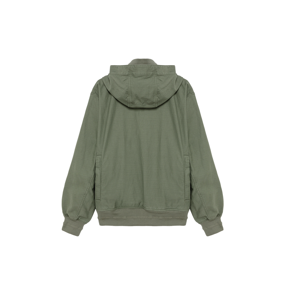 Roy Rogers Workwear x Engenireed Garments Bomber satin - Washed Army