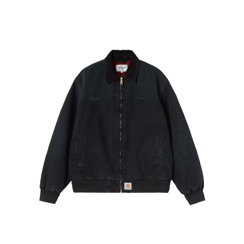 Carhartt WIP OG Santa Fe Jacket -  Black, Grind washed