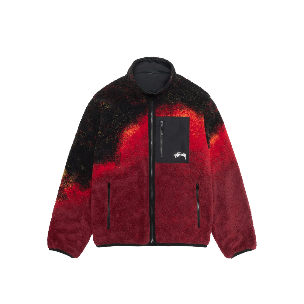 Stussy Sherpa Reversible Jacket - Lava