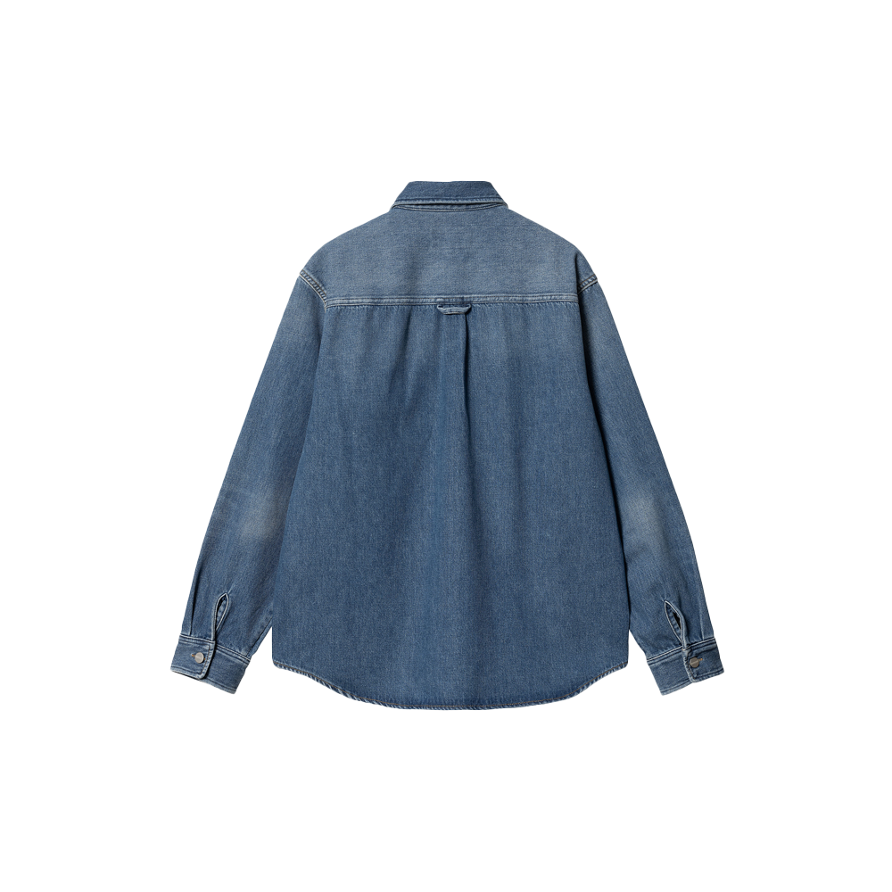 Carhartt WIP Harvey Shirt Jac - Blue (Dark Used wash)