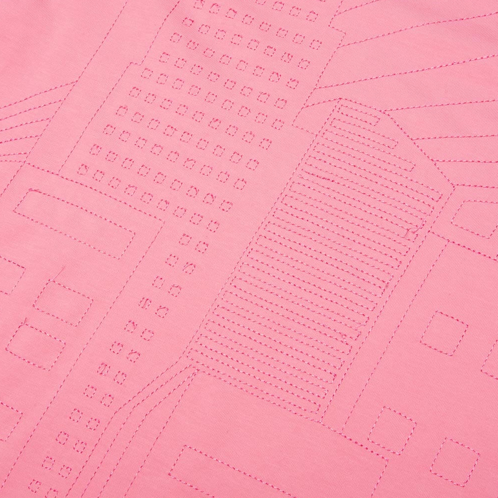 Awake skyline waffle Ls shirt - Pink