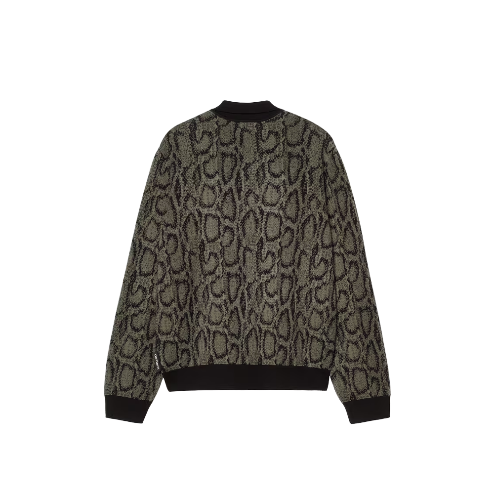 Carhartt WIP L/s Snake Polo Camo - Leaf