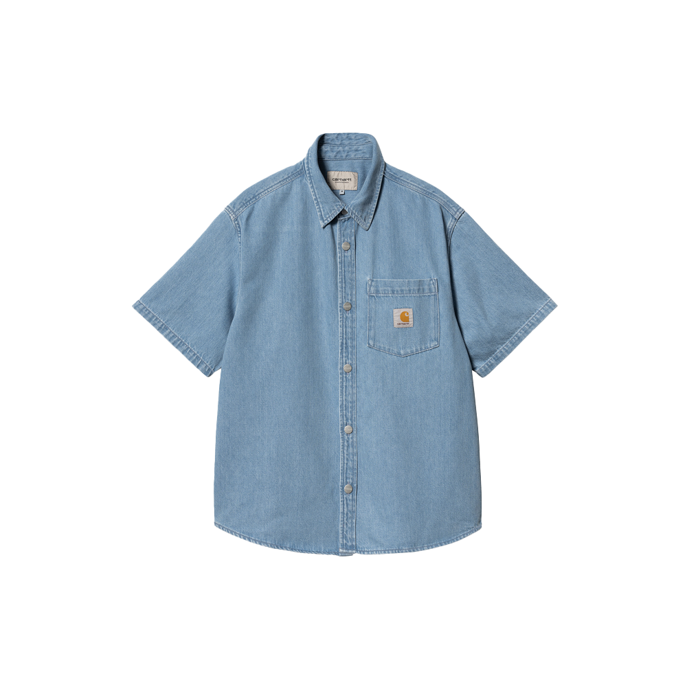 Carhartt WIP S/S Ody Shirt - Blue (Stone bleached)