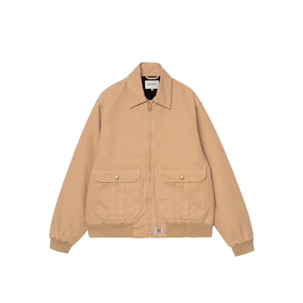 Carhartt WIP Stanton Jacket - Dusty H Brown Stone washed