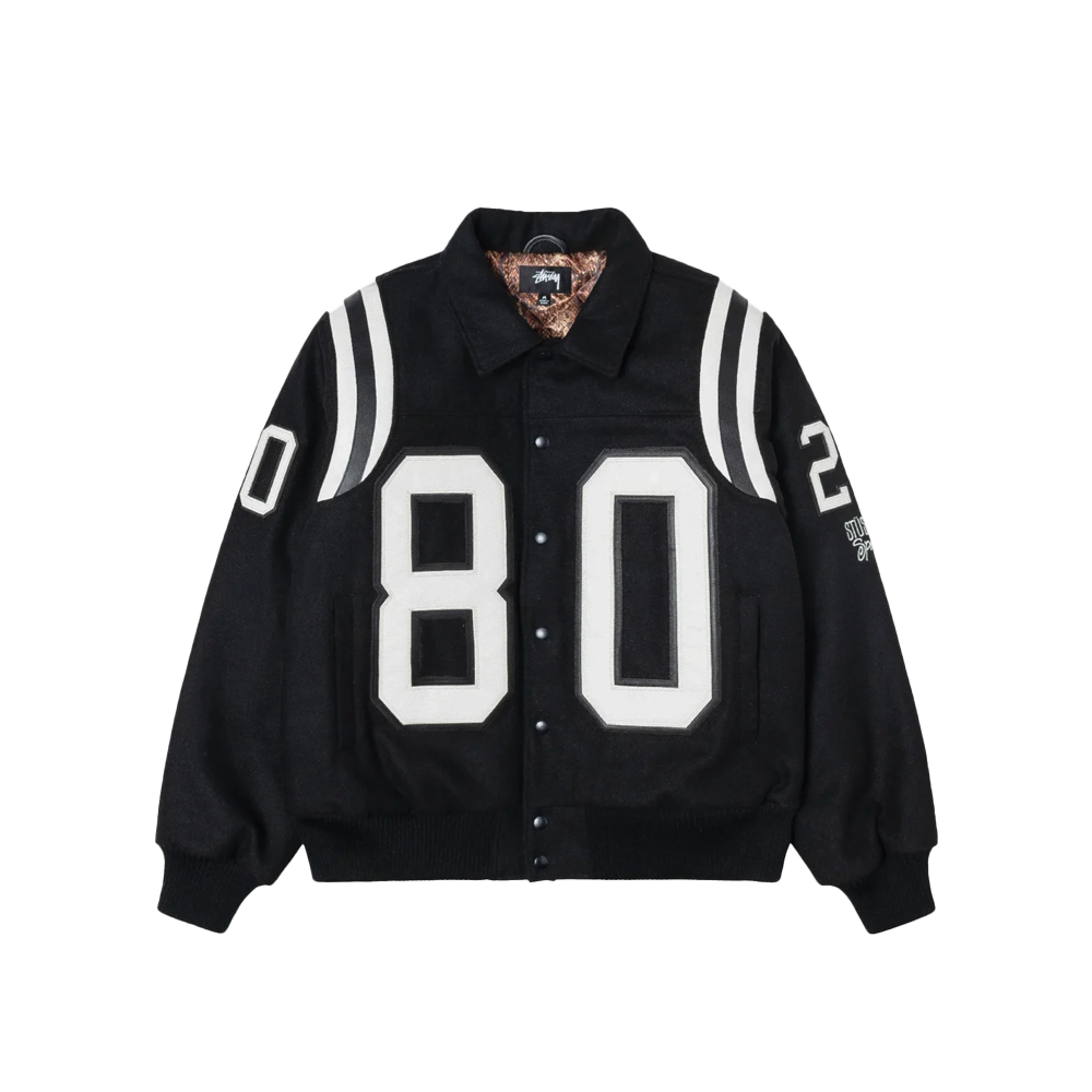 Stussy 80 Wool Varsity jacket - Black