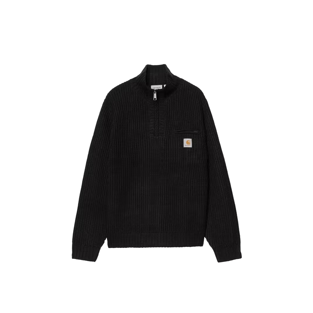Carhartt WIP Detroit Half Zip Sweater - Black