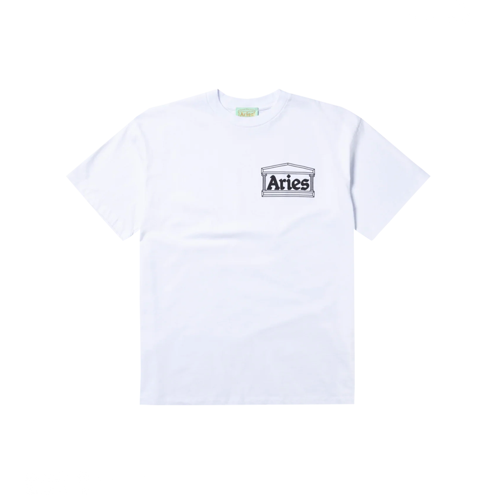 Aries Temple SS Tee - Bianco