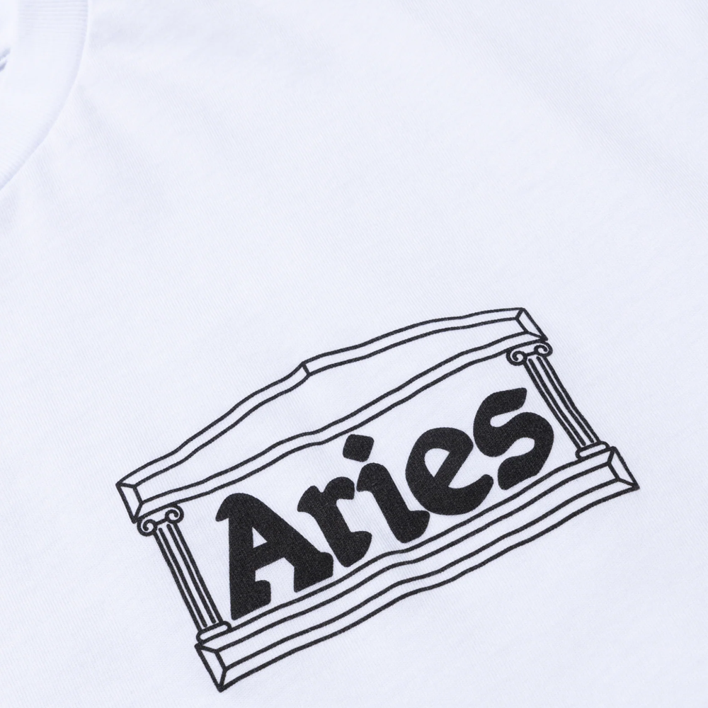 Aries Temple SS Tee - White
