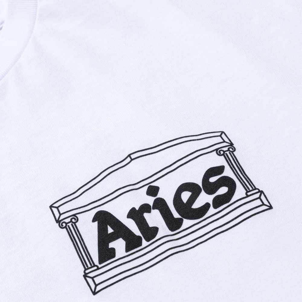 Aries Temple SS Tee - Bianco