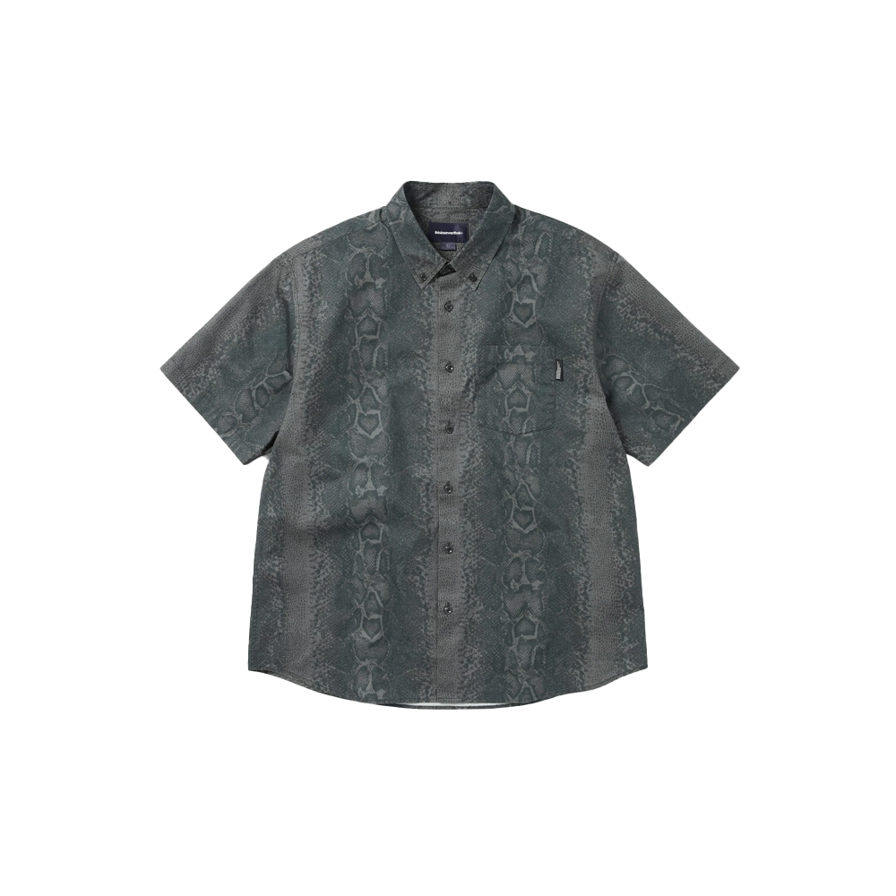 This Is Never That Python S/S Shirt - Dark Grey