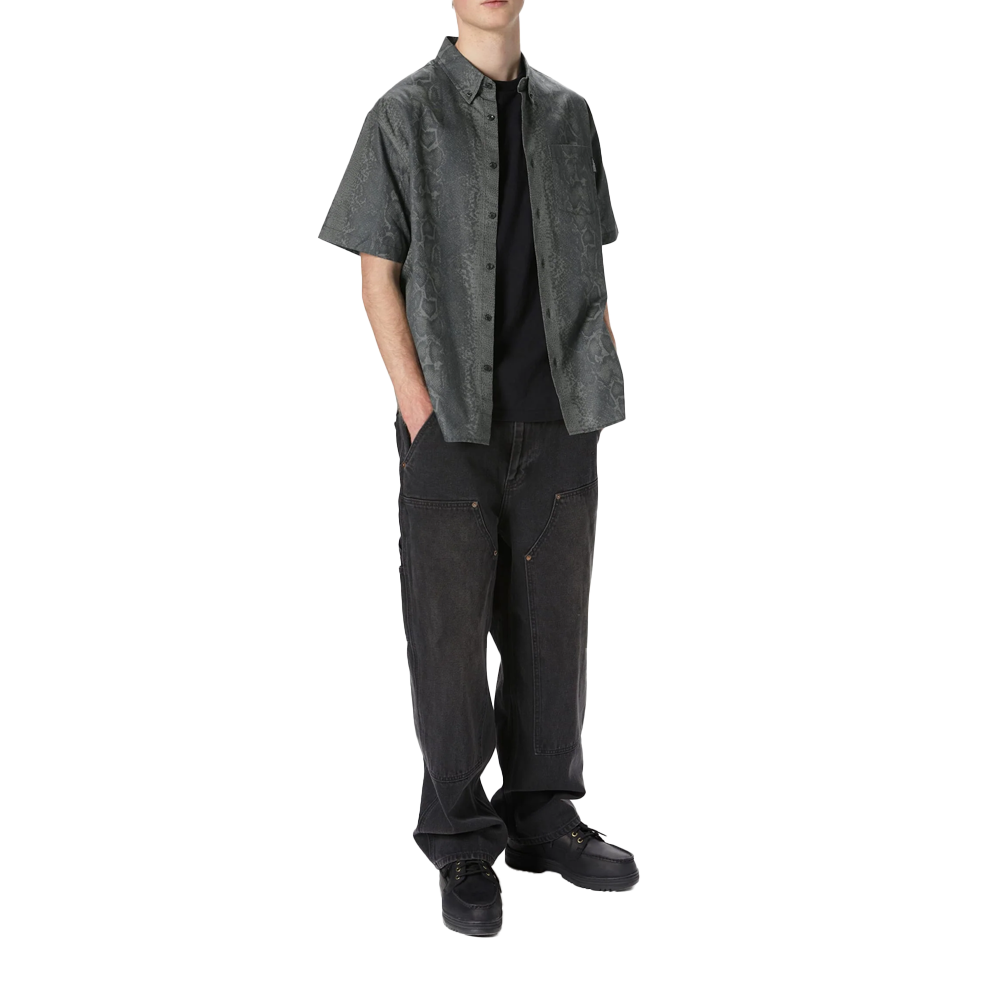 This Is Never That Python S/S Shirt - Dark Grey