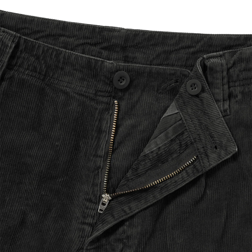 This Is Never That Overdyed Corduroy Cargo Short - Washed Black